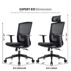 Memory Foam + Heavy Duty Office chair suitable for 100kg and above / ergonomic office chair - Image 4