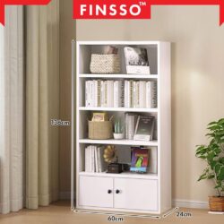 Alder Multipurpose 5 Tier Bookshelf File Cabinet Storage Shelf - Image 7