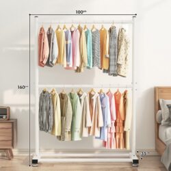 Tara 2 Layer Large & Strong Steel Structure clothes rack Double layer / penyangkut baju / ampaian baju - Image 8