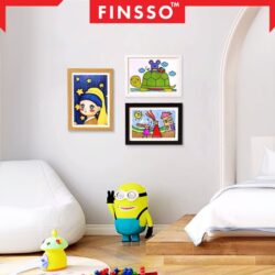 Magnetic Wooden A4 / A3 size Frame / Flip Cover Art Storage Box / Kids Art Frames / Wall-mounted - Image 3
