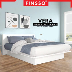 Bedroom Set- Bed Frame + Wardrobe + Standing Mirror/3 in 1 bedroom set / Katil Queen - Image 5