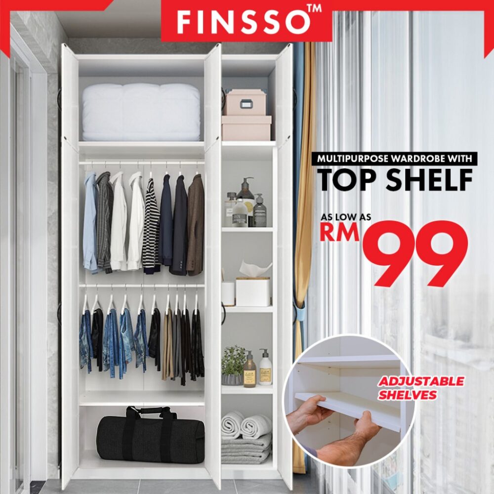 WARDROBE WITH SHELF