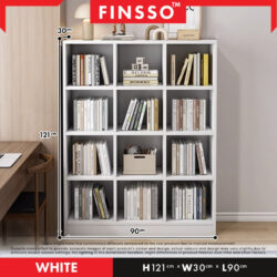 Conifer Extra Thick BookShelf / Book Rack /Divider Cabinet with 12 Compartments/Rak buku - Image 3