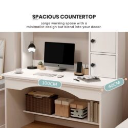 Study Table SET with Side Shelf/ Office desk study table with top /Side shelf/Rack/Orion - Image 6
