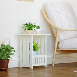 Small Coffee Table Lightweight Modern Wooden Square Small Coffee Side Table - Image 6