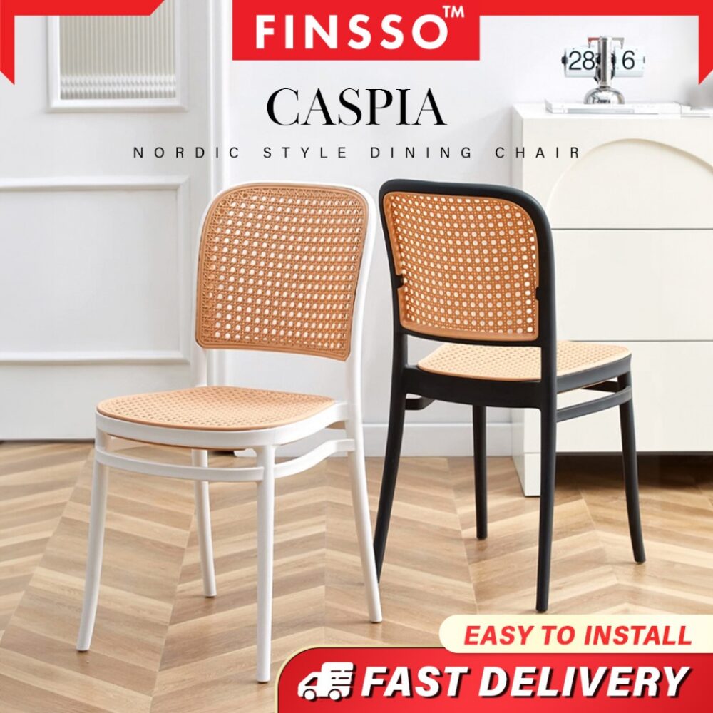 Caspia Nordic rattan chair PP Chair Plastic Chair