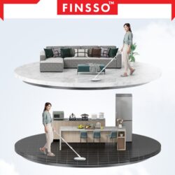 Momo Spin Mop Flat Mop Round Head Floor Clean Water Separated Mop Quick Dry Microfiber Cloth Mop Lantai Mop - Image 6