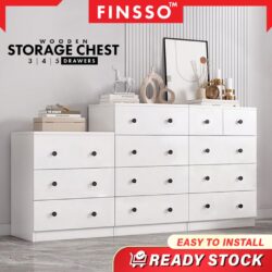 XL Size 5 / 4 Chest Drawer Clothes Storage With Knob/ Almari Baju - Laci Baju / Wardrobe - Image 3