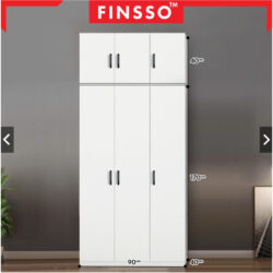 2 & 3 Door Wooden Wardrobe / Almari Baju Murah / Wardrobe / 衣橱/ Almari Murah (Customize Available) - Image 5