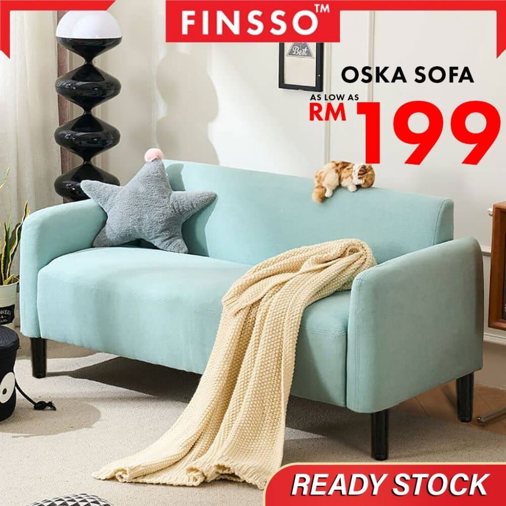 OSKA Fabric Sofa 2 / 3 / 2+3 Seater Sofa Set / Sofa murah & Modern minimalist fabric colour - Image 3