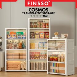 Cosmos Multiuse Stackable Plastic Storage Box with Flip door / almari baju / kotak