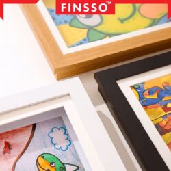Magnetic Wooden A4 / A3 size Frame / Flip Cover Art Storage Box / Kids Art Frames / Wall-mounted - Image 4