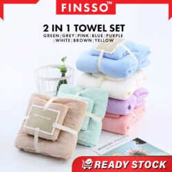 Towel 2in1 Luxury Super Large Towel Set High Absorbent Soft Bath Towel + Face Towels Tuala 2 in 1