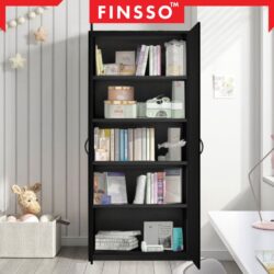 Modern Large Multifunctional Book Cabinet with 2 Door 5 tier /Bookshelf / Bookshelves - Image 3