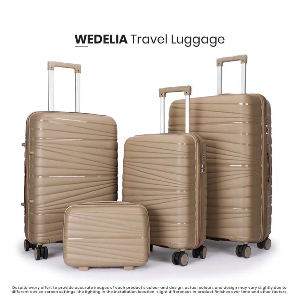 100% PP Material New Pattern Wave Design Travel Luggage Bag 14inch,20inch,24 inch,28inch/WEDELIA LUGGAGE - Image 3