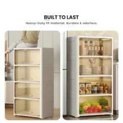 Cosmos Multiuse Stackable Plastic Storage Box with Flip door / almari baju / kotak - Image 7