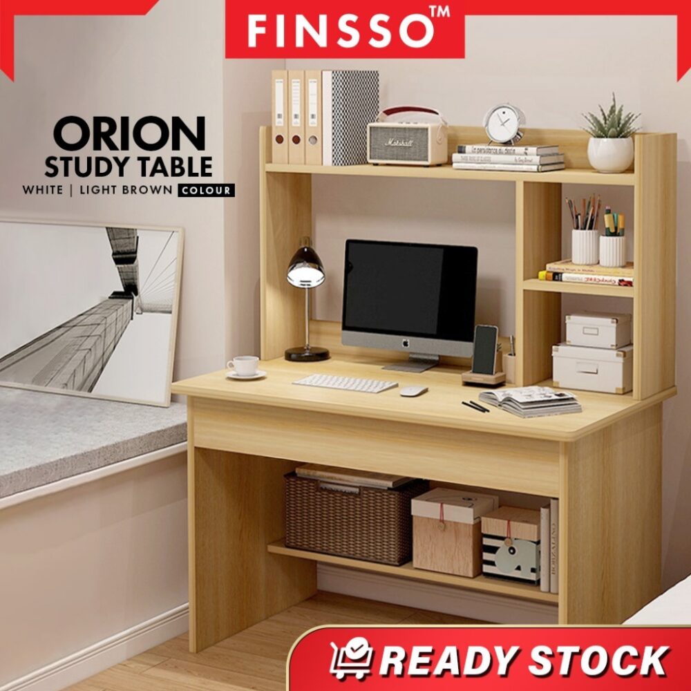 Study Table SET with Side Shelf/ Office desk study table with top /Side shelf/Rack/Orion - Image 5