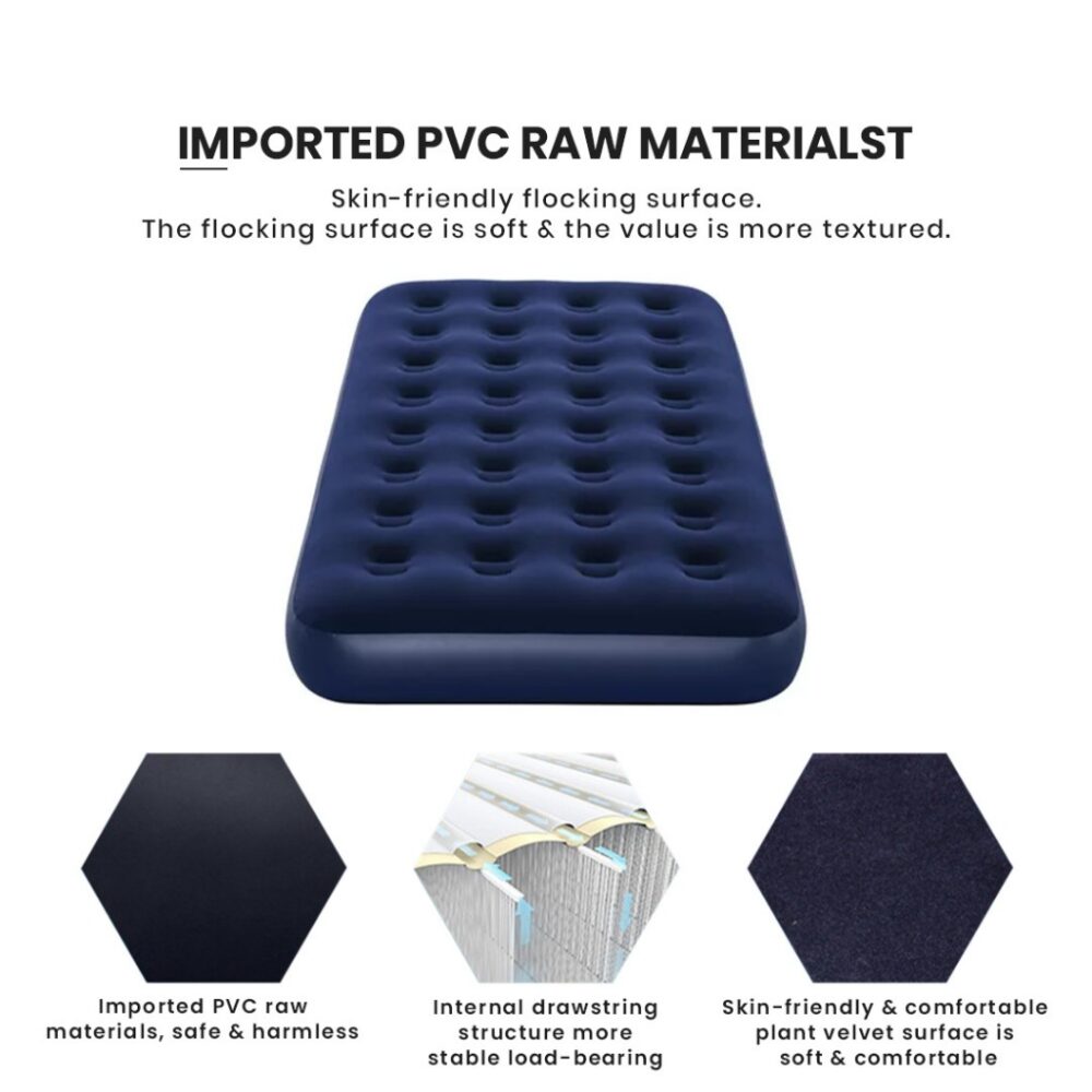 Tilam Angin Air bed Mattress Thick 25cm with Dura-Beam Standard Fiber Tech Technology + pump - Image 6