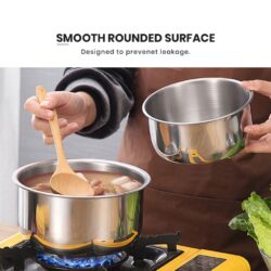 CASSIA 5 in 1 Stainless Steel Pot /410 Stainless Steel/Food Stock With Lid Periuk Masak Food Storage/indian pot - Image 3
