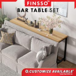 120cm or 160cm x 40cm Bar Table & 2 High Bar Stool / Long Table/ console table - Image 2
