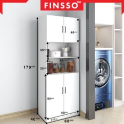 Hafix shoe cabinet with side cabinet seat - Image 8
