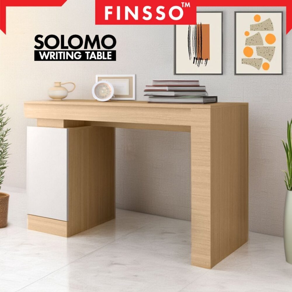 SOLOMA SERIES 4Ft Writing Table with Storage Office Table - Image 3