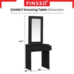 Canberra dressign table 80 & 100 CM + drawer + rack + mirror - Image 7