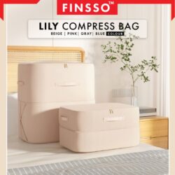 Ultra Space Saving Storage Box With Zipper, Space Bags for Travel/Kotak Simpan,Waterproof - Image 2