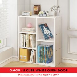 Omar 2/3/4 Tier Bookshelf / DIY Utility Shelf / rak buku / rak baju kecil / rak buku murah - Image 4
