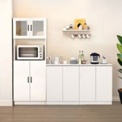 Fella Modern High Gloss kitchen cabinet with Gloss Surface / kabinet bawah table top - Image 4