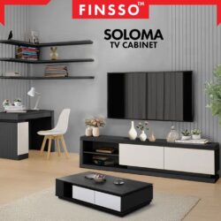 Solomo TV Cabinet extra thick kayu - Image 2