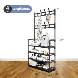 HEMNES Hanging Rack / Clothes Rack / Shoe Rack / Rak Kasut Murah / Multifunction Rack / Rak Serbaguna - Image 7