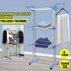 Stock Clearance  Korean Hanging Rack / Ampaian Baju/ Foldable Drying Rack Stainless Steel /Rak Baju - Image 3