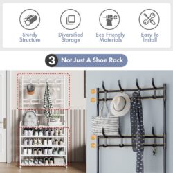 HEMNES Hanging Rack / Clothes Rack / Shoe Rack / Rak Kasut Murah / Multifunction Rack / Rak Serbaguna - Image 6