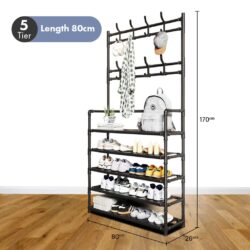 HEMNES Hanging Rack / Clothes Rack / Shoe Rack / Rak Kasut Murah / Multifunction Rack / Rak Serbaguna - Image 8