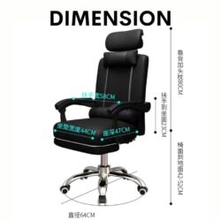 Black PU Leather High Back Executive Office Chair / Director Chair/ Gaming chair - Image 9
