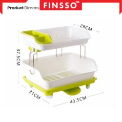 Multipurpose 2 Layer Dish Rack / Dish Storage Rak - Image 6
