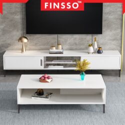 LAGI BESAR 3.5 FT Modern Coffee Table / GION Modern side table with drawer / Meja / Tv Cabinet - Image 2