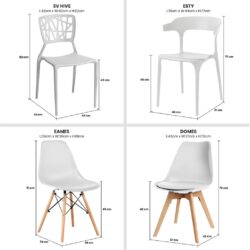 New Arrival Sierra Dining Table / 4 Dining Chairs / Meja Makan Murah / Study Table / Balcony/ 餐桌 / Kerusi Meja - Image 7