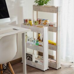 NEW ARRIVAL  Space Savers-3 Tier Slim Wheel Kitchen/ Trolley /Bathroom Rack Organizer Shelf / Rak Dapur - Image 3