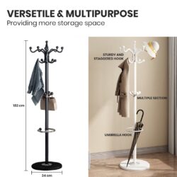 1 Year Warranty Luxury Hanging Pole Rack Height 182CM High Quality Olivia / Coat Hanger / Stand cloth Rack / Gantungan - Image 7