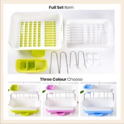 Multipurpose 2 Layer Dish Rack / Dish Storage Rak - Image 9