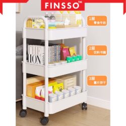 MORA 3 /4/5 Tier Multifunction Storage Trolley Rack Office Shelves/Shelving Toys / Troli Baby / Rak Dapur/ Troli - Image 4