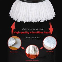Stainless Steel Deluxe Spin Mop Bucket Set/MOMO MMOP SET/Round mop - Image 4