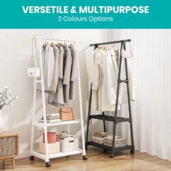 REGALIA Rak Baju Murah/ Hanging Rack /Rak Baju Serbaguna / Rak Baju Beroda / Rak Serbaguna / Rak kasut+Rak baju - Image 4