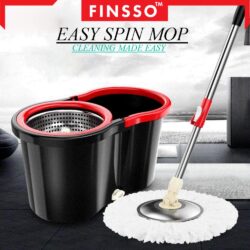 Stainless Steel Deluxe Spin Mop Bucket Set/MOMO MMOP SET/Round mop - Image 2