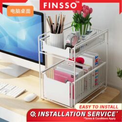 Storage Rack Spice Rack Under Sink Rack Kitchen Organizer Rak Dapur Rak Bawah - Image 5