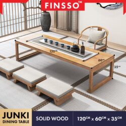 Japanese Solid Wood Dining Table/ Full Solid Wood Japanese Table/ /Meja Jepun / THICKNESS 25MM - Image 6