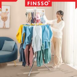 3 Tier Foldable Stainless Steel Drying Rack & Ampaian Baju Baby hanger baju baby / Rak Baju - Image 2