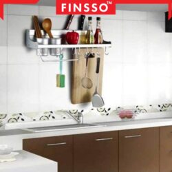 Wall – Top Aluminum Receptacle Kitchen Storage Rack - Image 4